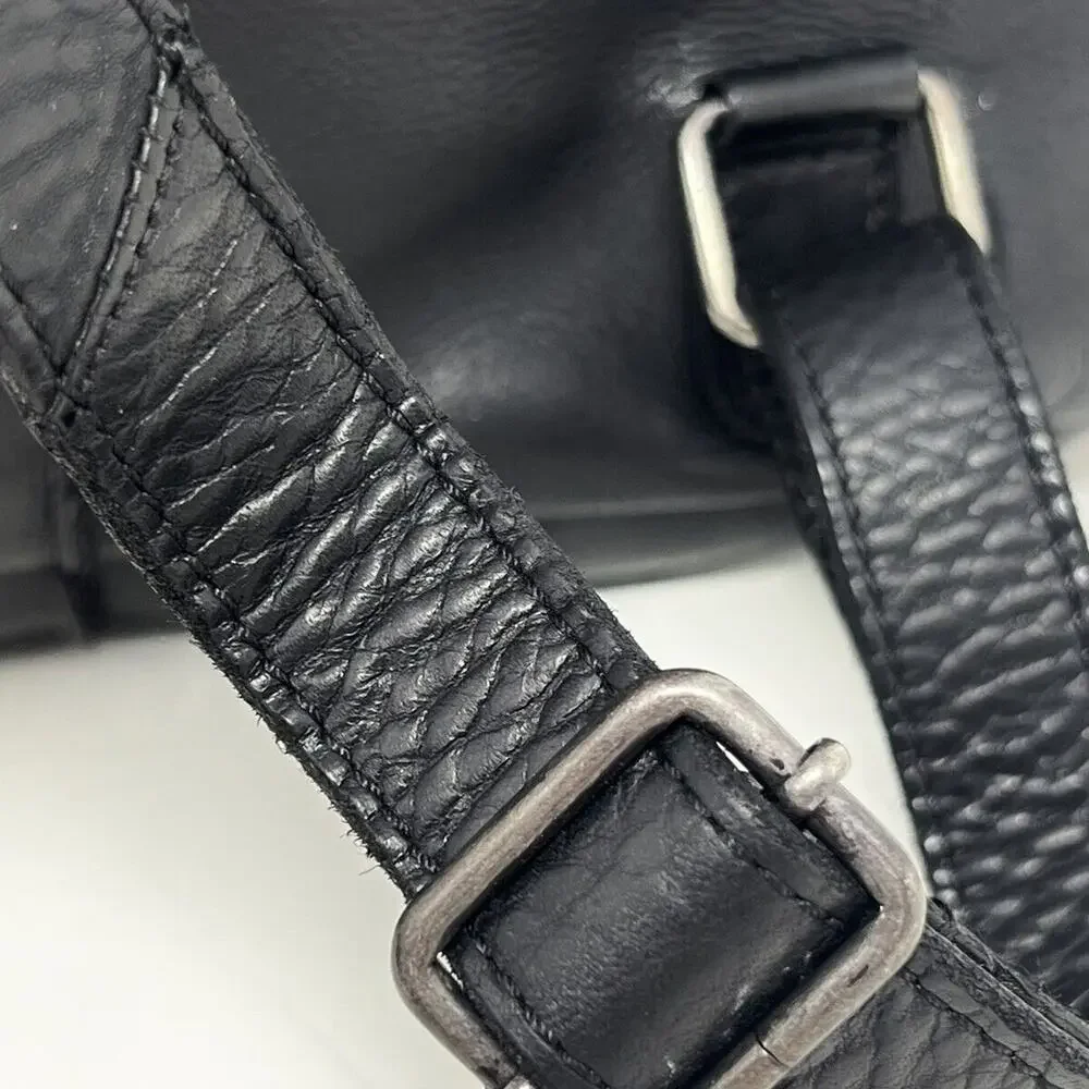 Vlenca Holland Leather Backpack Distressed Black 40770 Anthroplogie NWT